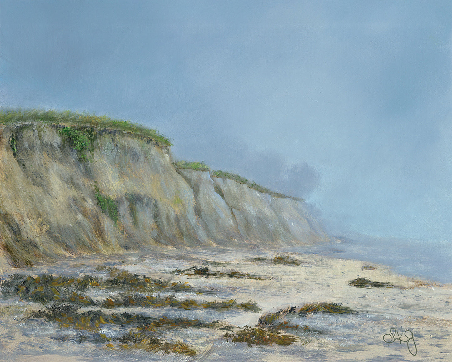 Hampden Beach – Misty Morning Hampden, Otago Coast, New Zealand 10X8 inches