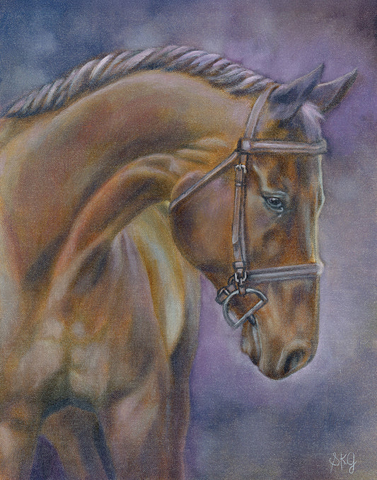 Equestrian Study – Quiet Strength 11X14 inches