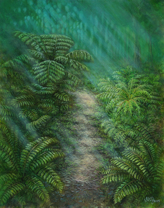 Fernlight Trail – Native Pathway 11X14 inches